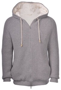 Gran Sasso Eco-Cashmere Nylon Eco-Padded Jacket Grijs
