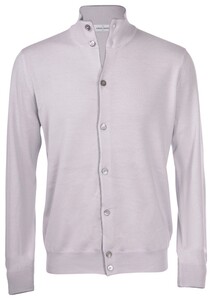 Gran Sasso Extrafine Merino Full Button Cardigan Grey