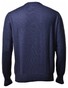 Gran Sasso Extrafine Merino V-Neck Classic Pullover Denim Blue