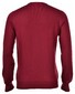 Gran Sasso Extrafine Merino V-Neck Fashion Pullover Burgundy Red