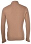 Gran Sasso Extrafine Merino Wool Ribbed Skipper Pullover Camel