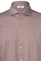Gran Sasso Fashion Cotton Piqué Jersey Overhemd Bruin