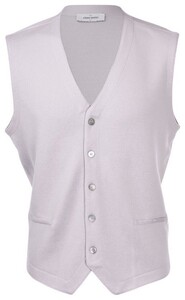 Gran Sasso Fashion Merino Waistcoat Light Grey