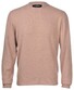 Gran Sasso Felted Cashmere Crew Neck Pullover Beige