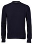 Gran Sasso Felted Cashmere Crew Neck Trui Navy