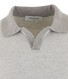 Gran Sasso Fine-Structure Wool-Cashmere Poloshirt Light Grey