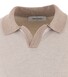 Gran Sasso Fine-Structure Wool-Cashmere Poloshirt Light Sand