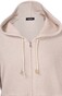 Gran Sasso Fisherman's Rib 2-Ply Cashmere Hooded Cardigan Beige