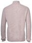 Gran Sasso Fisherman's Rib Full Zip Cardigan Dove Grey