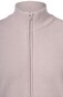 Gran Sasso Fisherman's Rib Full Zip Cardigan Dove Grey