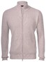 Gran Sasso Fisherman's Rib Full Zip Cardigan Dove Grey