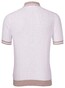 Gran Sasso Fresh Cotton Short Sleeve Cable Knit Polo Wit-Beige