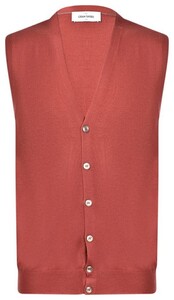 Gran Sasso Gilet Extrafine Merino Fashion Rood