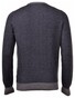 Gran Sasso Herringbone Knit Crew Neck Pullover Grey-Dark Grey