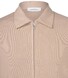 Gran Sasso Knit Zip Cardigan Two-Ply Pure Cotton Double Zip Slider Beige