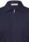 Gran Sasso Knit Zip Cardigan Two-Ply Pure Cotton Double Zip Slider Blue Navy