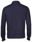 Gran Sasso Knit Zip Cardigan Two-Ply Pure Cotton Double Zip Slider Vest Blue Navy