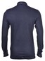 Gran Sasso Linen Long Sleeve Poloshirt Blue Navy