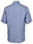 Gran Sasso Linnen Vintage Shirt Overhemd Blue Denim