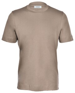 Gran Sasso Luxury Cotton Interlock Uni Color Crew Neck T-Shirt Bruin