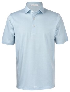 Gran Sasso Mercerized Cotton Uni Polo Licht Blauw