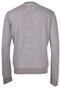 Gran Sasso Merino Extrafine Crew Neck Subtle Faux-Uni Pullover Grey