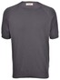 Gran Sasso Organic Cotton Crew Neck Short Sleeve T-Shirt Donker Grijs