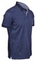 Gran Sasso Oxford Mercerized Cotton Poloshirt Denim Blue