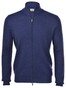 Gran Sasso Popcorn Full Zip Cardigan Royal Blue