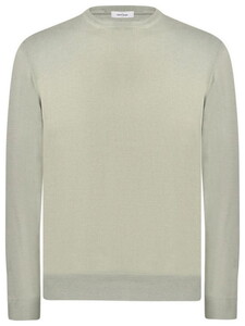Gran Sasso Pure Cotton Ronde Hals Trui Pistache
