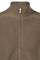 Gran Sasso Purl knit Rain Wool Full Zip Cardigan Mud Green