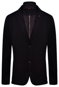 Gran Sasso Rain Wool Knit Nylon Bib Jack Zwart