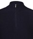 Gran Sasso Rain Wool Zip Collar Pullover Navy