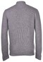 Gran Sasso Rib Turtleneck Uni Color Knit Pullover Grey