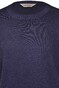 Gran Sasso Ribbed Details Vintage Crew Neck Pullover Dark Evening Blue