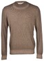 Gran Sasso Ribbed Details Vintage Crew Neck Pullover Mud Green