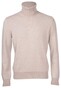 Gran Sasso Ribbed Rollneck Wool Blend Uni Pullover Beige