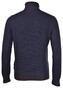 Gran Sasso Ribbed Rollneck Wool Blend Uni Pullover Dark Evening Blue