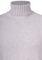 Gran Sasso Ribbed Rollneck Wool Blend Uni Pullover Light Grey