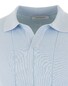 Gran Sasso Ribbed Skipper Fresh Cotton Poloshirt Light Blue