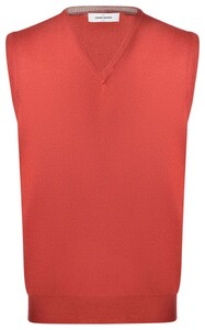 Gran Sasso Slip Over Extrafine Merino V-Hals Slip-Over Rood