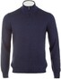 Gran Sasso Soft Merino Half Zip Pullover Blue