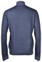 Gran Sasso Soft Merino Half Zip Pullover Dark Denim Blue