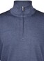 Gran Sasso Soft Merino Half Zip Pullover Dark Denim Blue