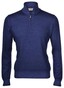 Gran Sasso Soft Merino Half Zip Pullover Dark Royal Blue