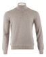 Gran Sasso Soft Merino Half Zip Pullover Dove Turtle