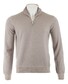 Gran Sasso Soft Merino Half Zip Pullover Dove Turtle