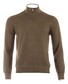 Gran Sasso Soft Merino Half Zip Pullover Mud Green