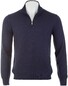 Gran Sasso Soft Merino Half Zip Trui Blauw