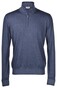 Gran Sasso Soft Merino Half Zip Trui Dark Denim Blue